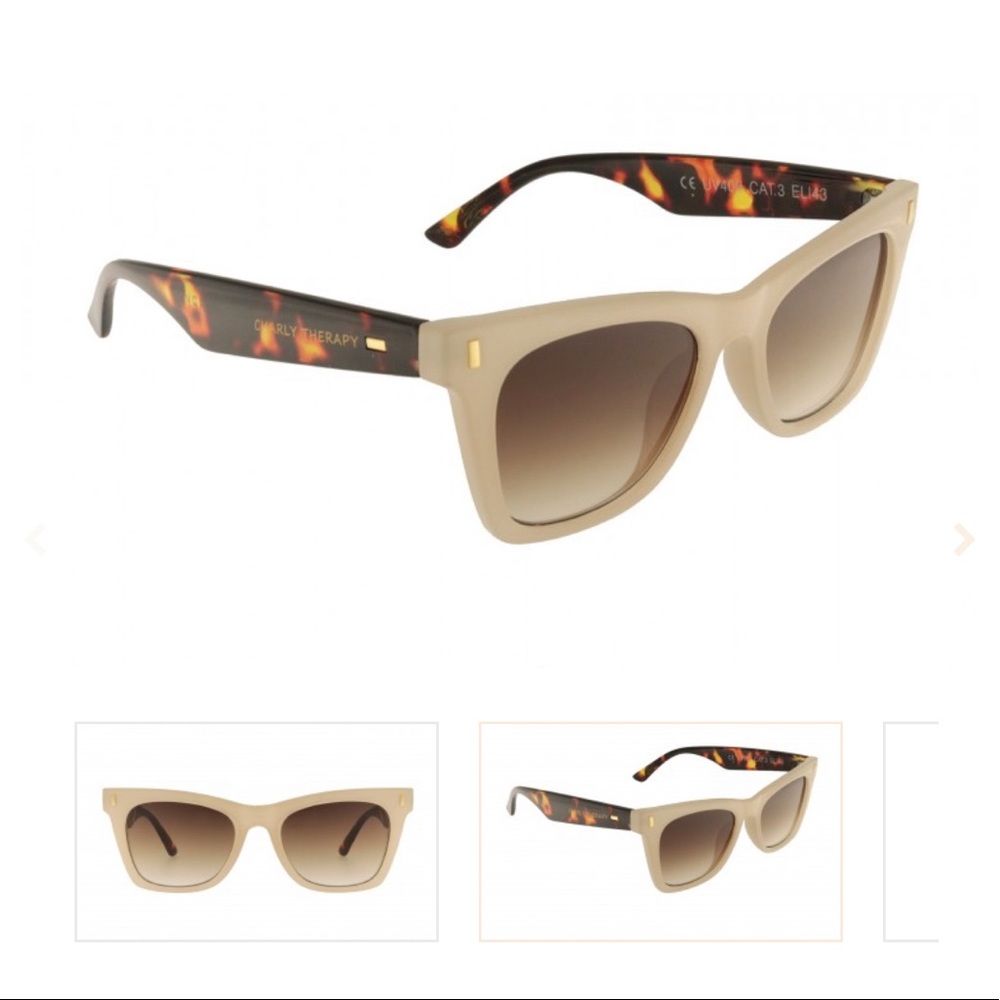 Charly Therapy Elisa Ivory Safari Sunglasses